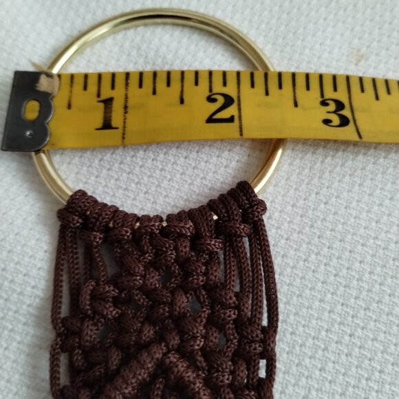 Macramé handmade towel holder - Picture 3 of 9